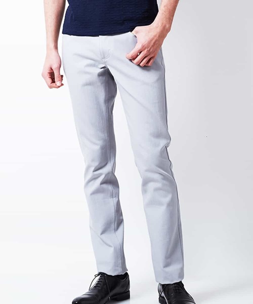 MICHEL KLEIN HOMME   （ミッシェルクランオム）の「パンツ（プレビア2WAYシャンブレー）（その他パンツ・メンズ・ブラック/ベージュ/ネイビー/グレー・46/48/50）」の3枚目の写真