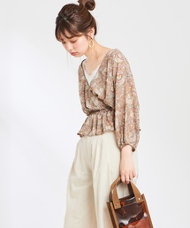 natural couture | ペイズリー柄カシュクールブラウス(シャツ/ブラウス)