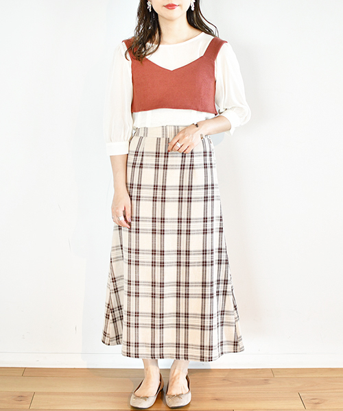 PairPair（ペアペア）の「バックリボンビスチェ（ベスト・レディース・ベージュ/ライトブラウン/モカ・FREE）」の22枚目の写真