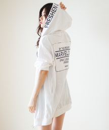 Roger&Raw/ピグメントパーカーZIP C/D