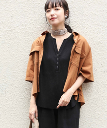 LOWRYS FARM | ショートＣＰＯシャツ　841006(シャツ/ブラウス)