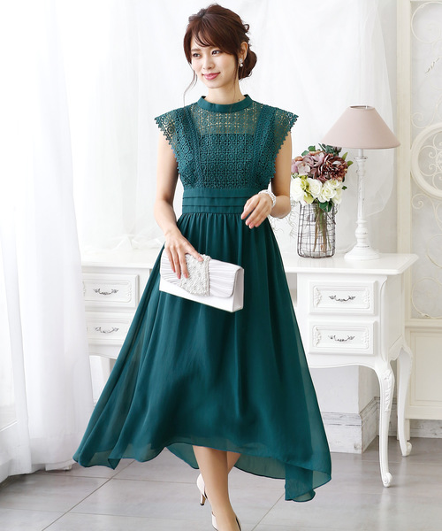 ヨウジヤマモト RYブロードモチーフくり抜きピークドレス ロングワンピース ヨウジヤマモト RYブロードモチーフくり抜きピークドレス ロングワンピース