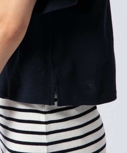 Another Edition（アナザーエディション）の「AET SHORT POLO（ポロシャツ・レディース・ホワイト/グレー/ネイビー・フリー）」の10枚目の写真