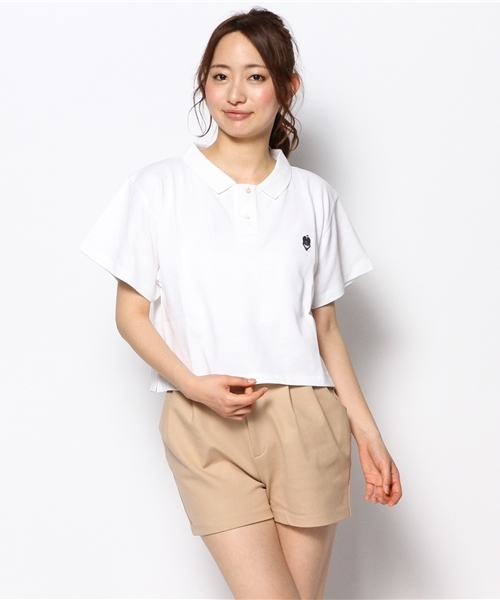 Another Edition（アナザーエディション）の「AET SHORT POLO（ポロシャツ・レディース・ホワイト/グレー/ネイビー・フリー）」の11枚目の写真