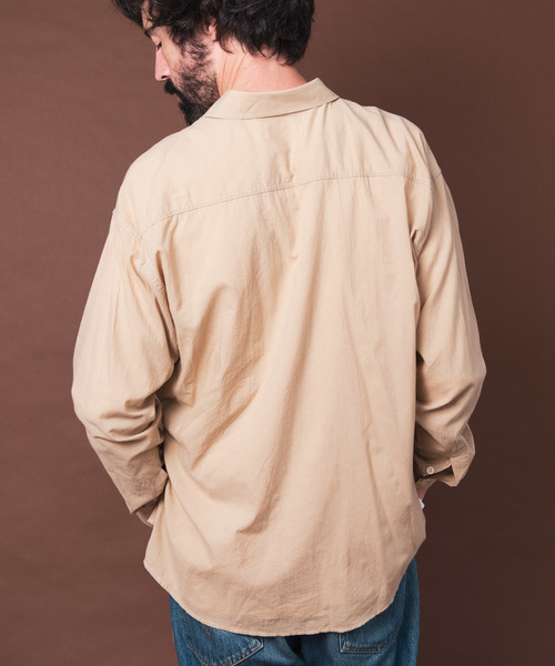 YARD PLUS（ヤードプリュス）の「YARD PLUS ベーシックコットンシャツ（シャツ/ブラウス・メンズ・ホワイト/ベージュ/ブルー・MEDIUM/LARGE）」の8枚目の写真