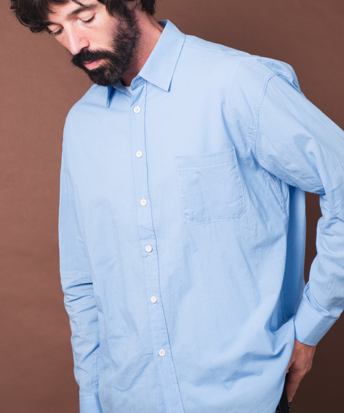 YARD PLUS（ヤードプリュス）の「YARD PLUS ベーシックコットンシャツ（シャツ/ブラウス・メンズ・ホワイト/ベージュ/ブルー・MEDIUM/LARGE）」の12枚目の写真