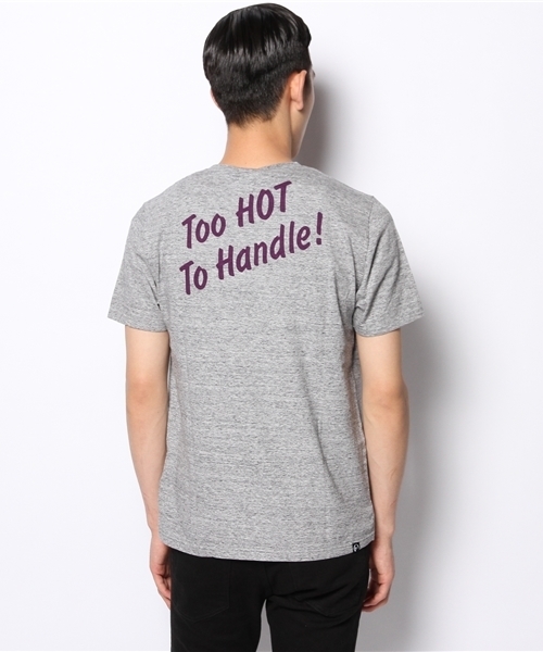 HYSTERIC GLAMOUR（ヒステリックグラマー）の「TROPICAL ENERGY pt VネックT-SH（Tシャツ/カットソー・メンズ・ホワイト/グリーン/トップグレー・LARGE/SMALL/MEDIUM）」の6枚目の写真