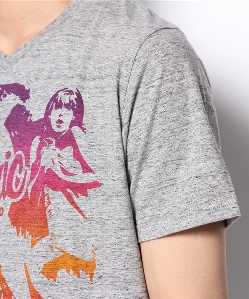 HYSTERIC GLAMOUR（ヒステリックグラマー）の「TROPICAL ENERGY pt VネックT-SH（Tシャツ/カットソー・メンズ・ホワイト/グリーン/トップグレー・LARGE/SMALL/MEDIUM）」の8枚目の写真