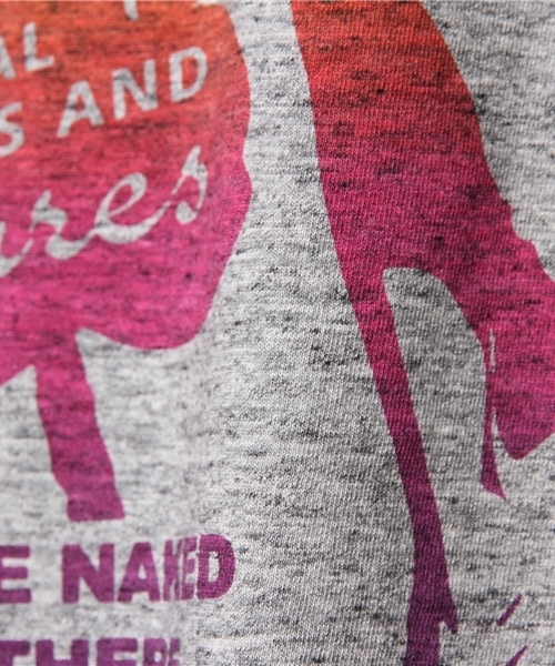 HYSTERIC GLAMOUR（ヒステリックグラマー）の「TROPICAL ENERGY pt VネックT-SH（Tシャツ/カットソー・メンズ・ホワイト/グリーン/トップグレー・LARGE/SMALL/MEDIUM）」の10枚目の写真