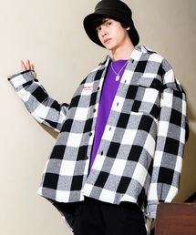 WEGO | WEGO/チェックビッグシルエットCPOシャツジャケット(シャツ/ブラウス)