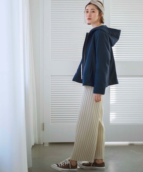 GeeRA(ジーラ)の「ショート丈バックタック2WAYコート(その他アウター・レディース・ネイビー/ベージュ・LARGE/X-LARGE/MEDIUM)」の8枚目の写真