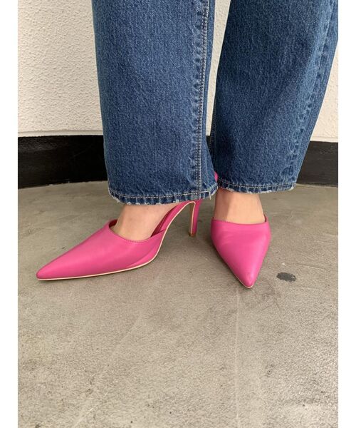 GYDA(ジェイダ)の「ポインテッドミュール(パンプス・レディース・オフホワイト/ブラック/ピンク/その他1・MEDIUM/LARGE/SMALL)」の4枚目の写真