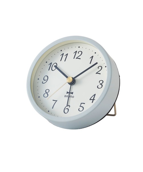 BRUNO（ブルーノ）の「グレイッシュアラームクロック（置時計・メンズ・グレー/ピンク/ブルー・ﾌﾘ-）」の2枚目の写真