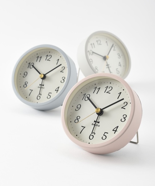BRUNO（ブルーノ）の「グレイッシュアラームクロック（置時計・メンズ・グレー/ピンク/ブルー・ﾌﾘ-）」の7枚目の写真