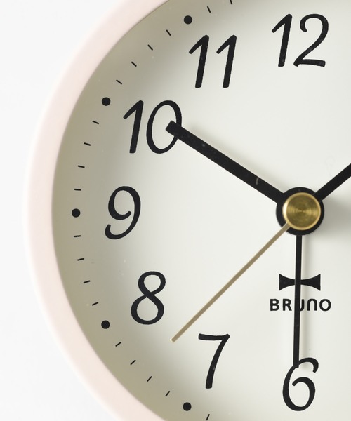 BRUNO（ブルーノ）の「グレイッシュアラームクロック（置時計・メンズ・グレー/ピンク/ブルー・ﾌﾘ-）」の4枚目の写真