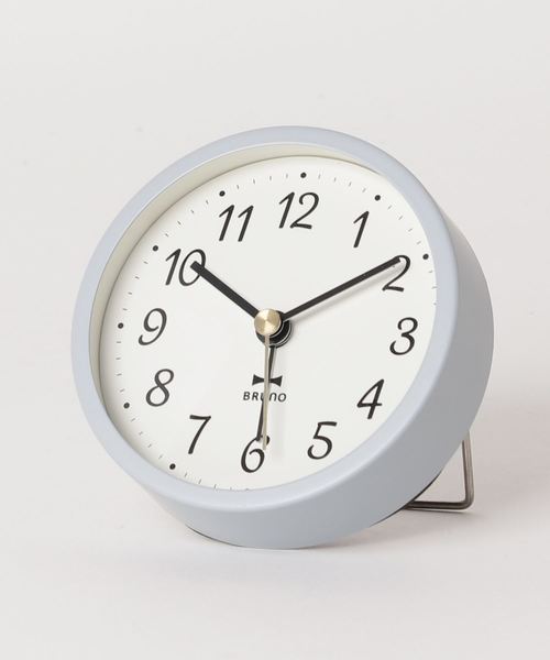 BRUNO（ブルーノ）の「グレイッシュアラームクロック（置時計・メンズ・グレー/ピンク/ブルー・ﾌﾘ-）」の11枚目の写真