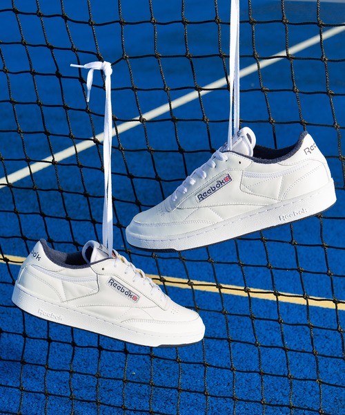 Reebok（リーボック）の「クラブシー 85 / Club C 85（スニーカー・メンズ・ホワイト/ホワイト×グリーン・26.0cm/24.5cm/25.5cm/26.5cm/27.0cm/28.0cm/23.0cm/24.0cm/29.0cm/29.5cm/23.5cm/28.5cm/25.0cm/27.5cm）」の4枚目の写真