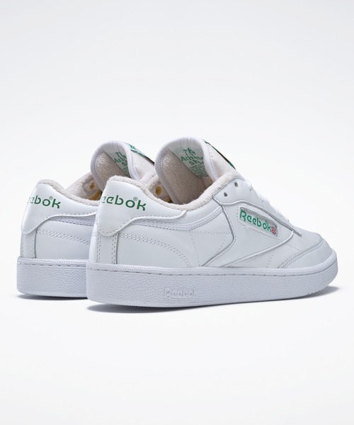Reebok（リーボック）の「クラブシー 85 / Club C 85（スニーカー・メンズ・ホワイト/ホワイト×グリーン・26.0cm/24.5cm/25.5cm/26.5cm/27.0cm/28.0cm/23.0cm/24.0cm/29.0cm/29.5cm/23.5cm/28.5cm/25.0cm/27.5cm）」の10枚目の写真
