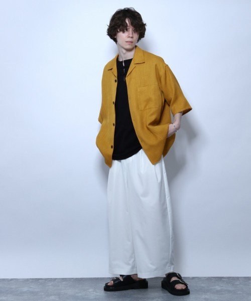 HARE(ハレ)の「スーパーワイドテーパードパンツ(HARE)(その他パンツ・メンズ・ブラック/オフホワイト/ライトベージュ・SMALL/MEDIUM)」の20枚目の写真