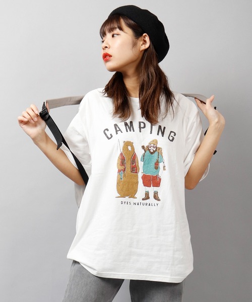 POWER TO THE PEOPLE(パワートゥーザピープル)の「【POWER TO THE PEOPLE】Ohcoolロゴプリント バックプリント 天竺 半袖Tシャツ(Tシャツ/カットソー・メンズ・ダークグリーン/ベージュ/ネイビー/オフホワイト/ホワイト系その他/ベージュ系その他/ブルー系その他/ローズ・LL/M/L)」の3枚目の写真