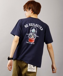 【POWER TO THE PEOPLE】Ohcoolロゴプリント バックプリント 天竺 半袖Tシャツ