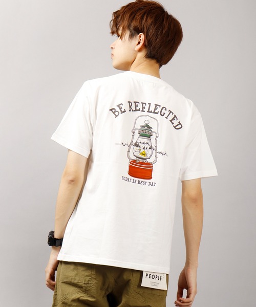 POWER TO THE PEOPLE(パワートゥーザピープル)の「【POWER TO THE PEOPLE】Ohcoolロゴプリント バックプリント 天竺 半袖Tシャツ(Tシャツ/カットソー・メンズ・ダークグリーン/ベージュ/ネイビー/オフホワイト/ホワイト系その他/ベージュ系その他/ブルー系その他/ローズ・LL/M/L)」の2枚目の写真