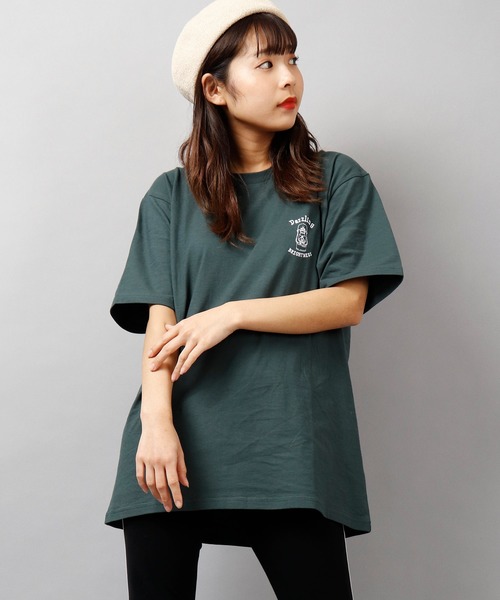 POWER TO THE PEOPLE(パワートゥーザピープル)の「【POWER TO THE PEOPLE】Ohcoolロゴプリント バックプリント 天竺 半袖Tシャツ(Tシャツ/カットソー・メンズ・ダークグリーン/ベージュ/ネイビー/オフホワイト/ホワイト系その他/ベージュ系その他/ブルー系その他/ローズ・LL/M/L)」の6枚目の写真