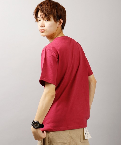 POWER TO THE PEOPLE(パワートゥーザピープル)の「【POWER TO THE PEOPLE】Ohcoolロゴプリント バックプリント 天竺 半袖Tシャツ(Tシャツ/カットソー・メンズ・ダークグリーン/ベージュ/ネイビー/オフホワイト/ホワイト系その他/ベージュ系その他/ブルー系その他/ローズ・LL/M/L)」の14枚目の写真