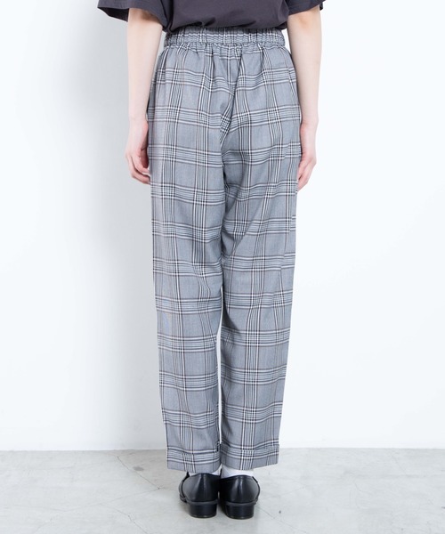 WEGO（ウィゴー）の「WEGO/チェックイージーワイドパンツ（スラックス・レディース・グレー系その他2/ベージュ系その他2/ベージュ系その他3・SMALL/MEDIUM）」の5枚目の写真