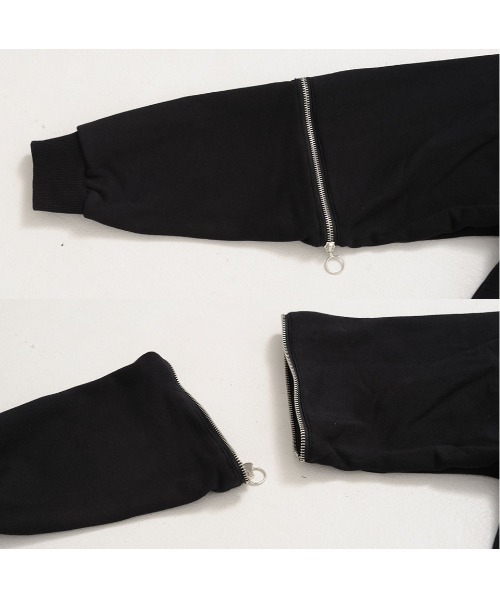 A‘gem 9（エージェムナイン）の「『A'GEM/9』切り替えZIPトレーナー/スウェット（スウェット・レディース・グレー/ブラック・FREE）」の16枚目の写真