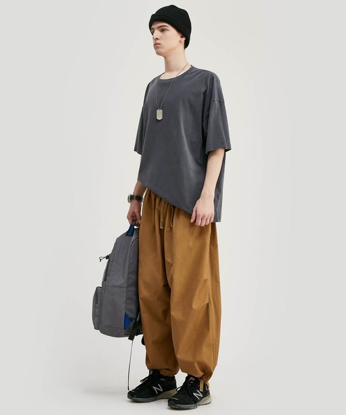 INFLATION(インフレーション)の「INFLATION(インフレーション)ドロップスリーブプリントTシャツ(Tシャツ/カットソー・メンズ・グレー/グリーン/ブルー/イエロー・M/L/XL)」の19枚目の写真