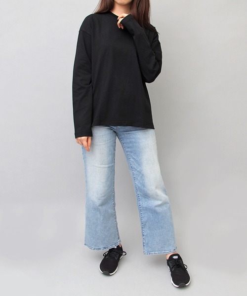 UNIVERSAL OVERALL(ユニバーサルオーバーオール)の「UNIVERSAL OVERALL / ユニバーサルオーバーオール / 2パック 7.5オンス ワイドシルエット ロングスリーブTシャツ / WIDE HEAVY 2PACK LONG SLEEVE TEE(Tシャツ/カットソー・メンズ・ホワイト/ブラック・S/M/L/XL)」の20枚目の写真