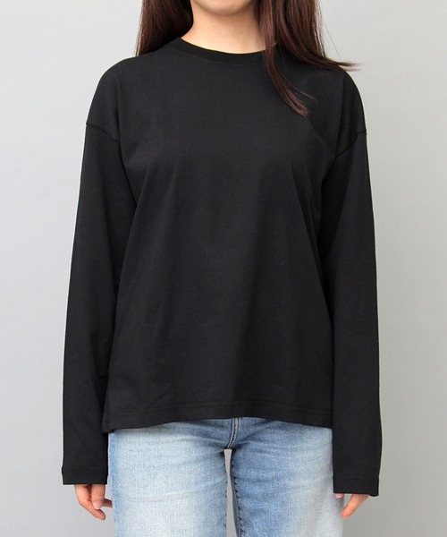 UNIVERSAL OVERALL(ユニバーサルオーバーオール)の「UNIVERSAL OVERALL / ユニバーサルオーバーオール / 2パック 7.5オンス ワイドシルエット ロングスリーブTシャツ / WIDE HEAVY 2PACK LONG SLEEVE TEE(Tシャツ/カットソー・メンズ・ホワイト/ブラック・S/M/L/XL)」の13枚目の写真