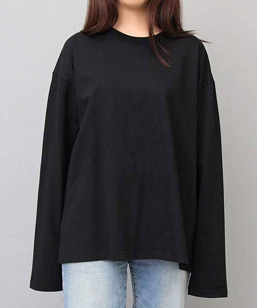 UNIVERSAL OVERALL(ユニバーサルオーバーオール)の「UNIVERSAL OVERALL / ユニバーサルオーバーオール / 2パック 7.5オンス ワイドシルエット ロングスリーブTシャツ / WIDE HEAVY 2PACK LONG SLEEVE TEE(Tシャツ/カットソー・メンズ・ホワイト/ブラック・S/M/L/XL)」の15枚目の写真