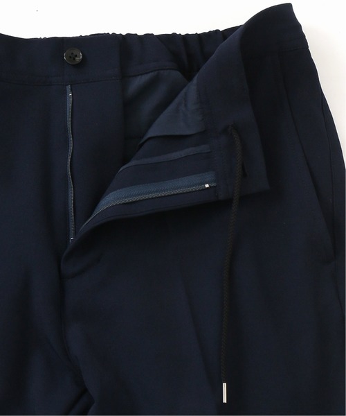 417 EDIFICE（フォーワンセブンエディフィス）の「◆4way ツイル イージースラックス パンツ【セットアップ着用可能】（スラックス・メンズ・ネイビー/ブラウン/グレー・SMALL/MEDIUM/LARGE/X-LARGE）」の5枚目の写真