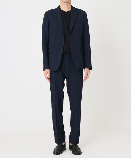 417 EDIFICE（フォーワンセブンエディフィス）の「◆4way ツイル イージースラックス パンツ【セットアップ着用可能】（スラックス・メンズ・ネイビー/ブラウン/グレー・SMALL/MEDIUM/LARGE/X-LARGE）」の4枚目の写真