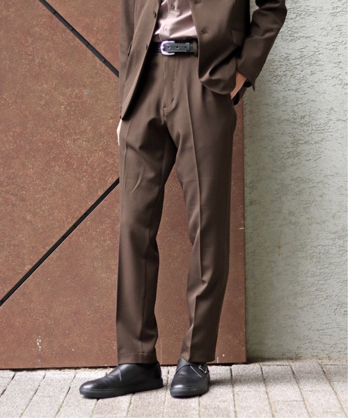 417 EDIFICE（フォーワンセブンエディフィス）の「◆4way ツイル イージースラックス パンツ【セットアップ着用可能】（スラックス・メンズ・ネイビー/ブラウン/グレー・SMALL/MEDIUM/LARGE/X-LARGE）」の20枚目の写真