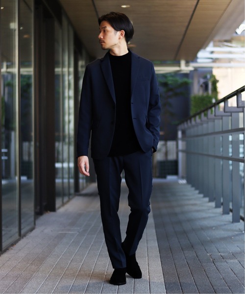 417 EDIFICE（フォーワンセブンエディフィス）の「◆4way ツイル イージースラックス パンツ【セットアップ着用可能】（スラックス・メンズ・ネイビー/ブラウン/グレー・SMALL/MEDIUM/LARGE/X-LARGE）」の21枚目の写真