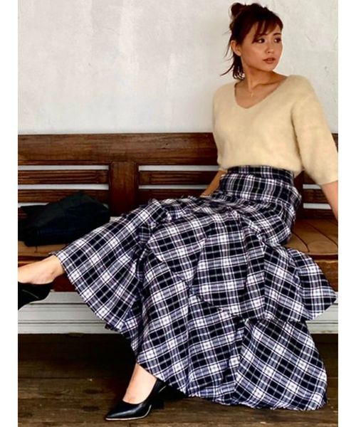 RESEXXY（リゼクシー）の「【IS】モヘア風ニットトップス（ニット/セーター・レディース・ブラック/ブラウン/オフホワイト・FREE）」の19枚目の写真