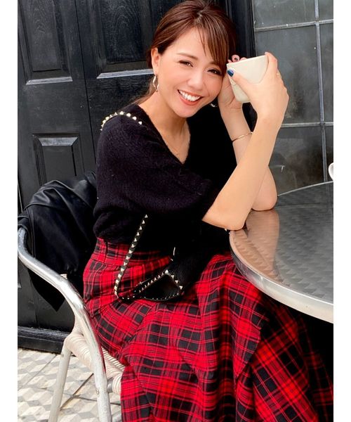 RESEXXY（リゼクシー）の「【IS】モヘア風ニットトップス（ニット/セーター・レディース・ブラック/ブラウン/オフホワイト・FREE）」の10枚目の写真