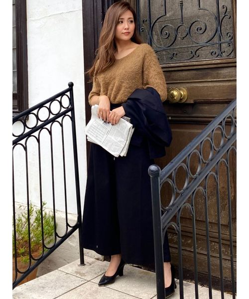 RESEXXY（リゼクシー）の「【IS】モヘア風ニットトップス（ニット/セーター・レディース・ブラック/ブラウン/オフホワイト・FREE）」の6枚目の写真