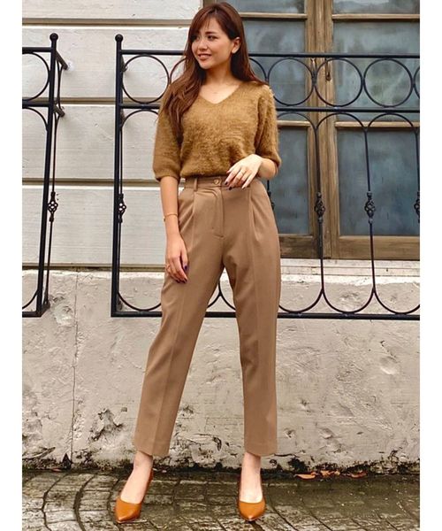 RESEXXY（リゼクシー）の「【IS】モヘア風ニットトップス（ニット/セーター・レディース・ブラック/ブラウン/オフホワイト・FREE）」の7枚目の写真