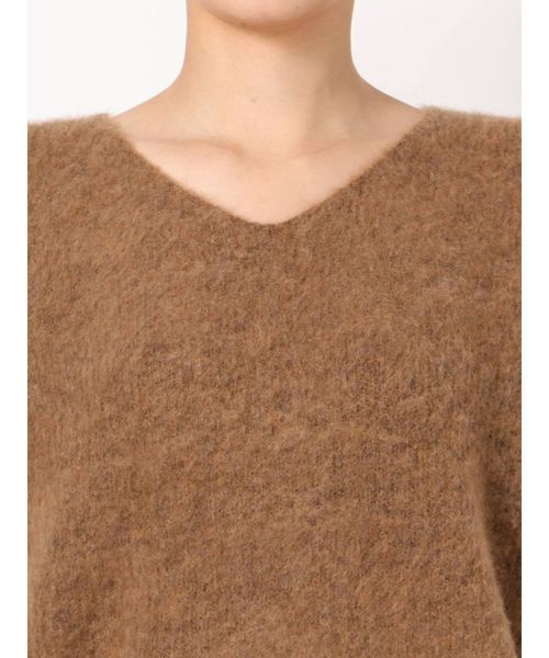 RESEXXY（リゼクシー）の「【IS】モヘア風ニットトップス（ニット/セーター・レディース・ブラック/ブラウン/オフホワイト・FREE）」の13枚目の写真