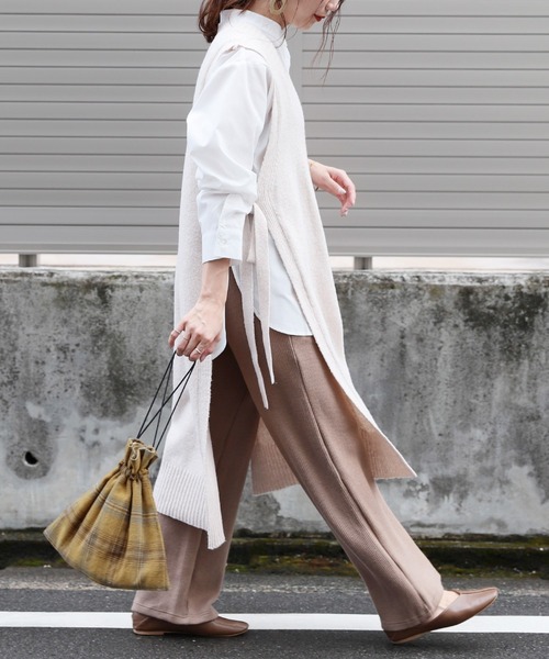 reca（レカ）の「チェック柄 巾着バッグ（ショルダーバッグ・レディース・ブルー/イエロー・ONE SIZE）」の17枚目の写真