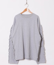HOLIDAY | SUPER FINE DRY RUFFLE RUFFLE L/S TOPS スーパーファインドライラッフルラッフルロングスリーブトップス(Tシャツ/カットソー)