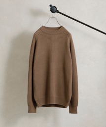 Soft touch 畦クルーネックニット