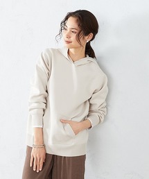 スムース編み ニット パーカ