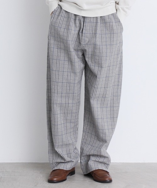 PAR ICI シボコットン　切り替えパンツ PAR ICI（パーリッシィ）の「シボコットン イージーパンツ