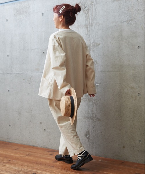 PAR ICI（パーリッシィ）の「シボコットン イージーパンツ