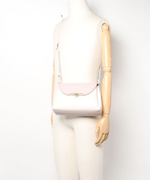 SAC（サック）の「３配色合皮ショルダーバッグ  SAC unit（ショルダーバッグ・レディース・ピンク/ブルー/ダークベージュ・FREE）」の5枚目の写真